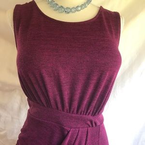 Jennifer Lopez Ruched sleeveless sweater dress